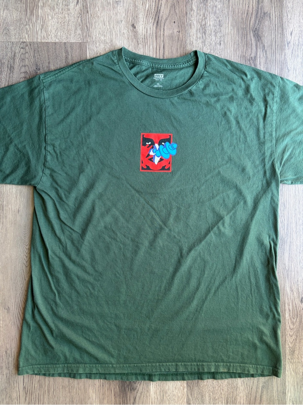 Obey Green We Are All Screwed Up Tee Sz.XL